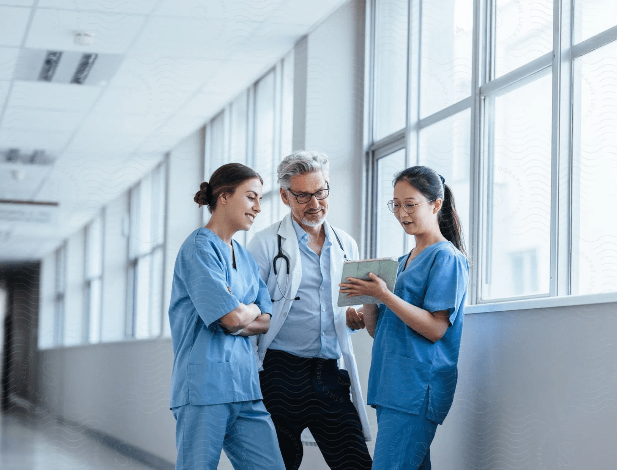 doctors standing in a row